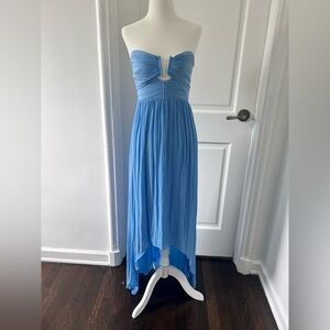 Ramy Brook Blue Strapless Andi Midi Dress NWT